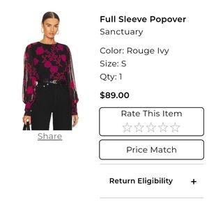 Full Sleeve Popover by Sanctuary